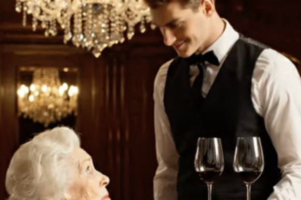 Une femme âgée entre dans un restaurant chic, révélant le mépris d’un serveur et un choc inattendu
